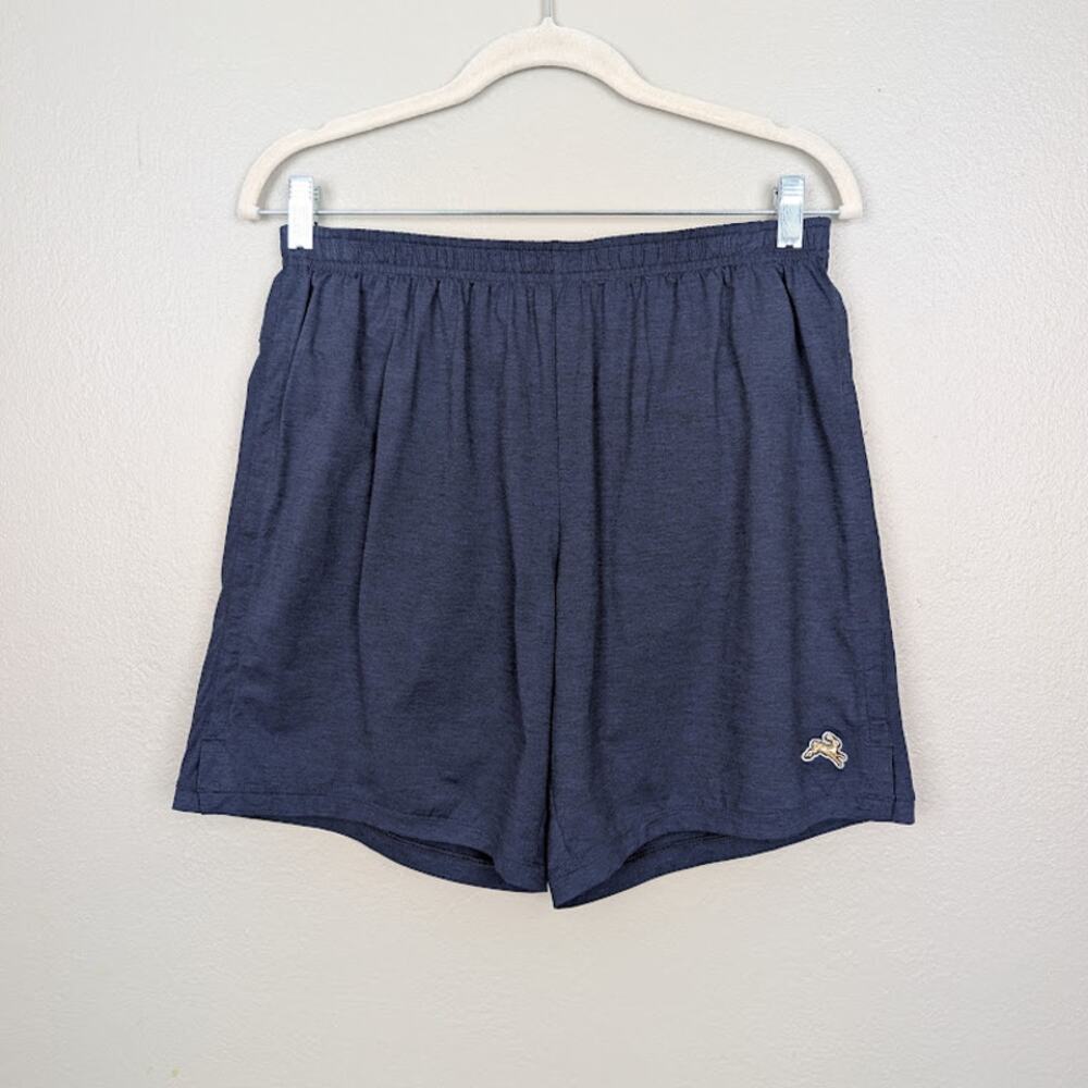 TRACKSMITH | Mens Session Navy Blue Lined Shorts 7" Inseam Zipper Pocket Size L